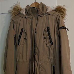 Steve Madden Khaki Hooded Jacket